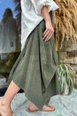 Made in Italy Dalston Needlecord Parachute Skirt Khaki /9 =